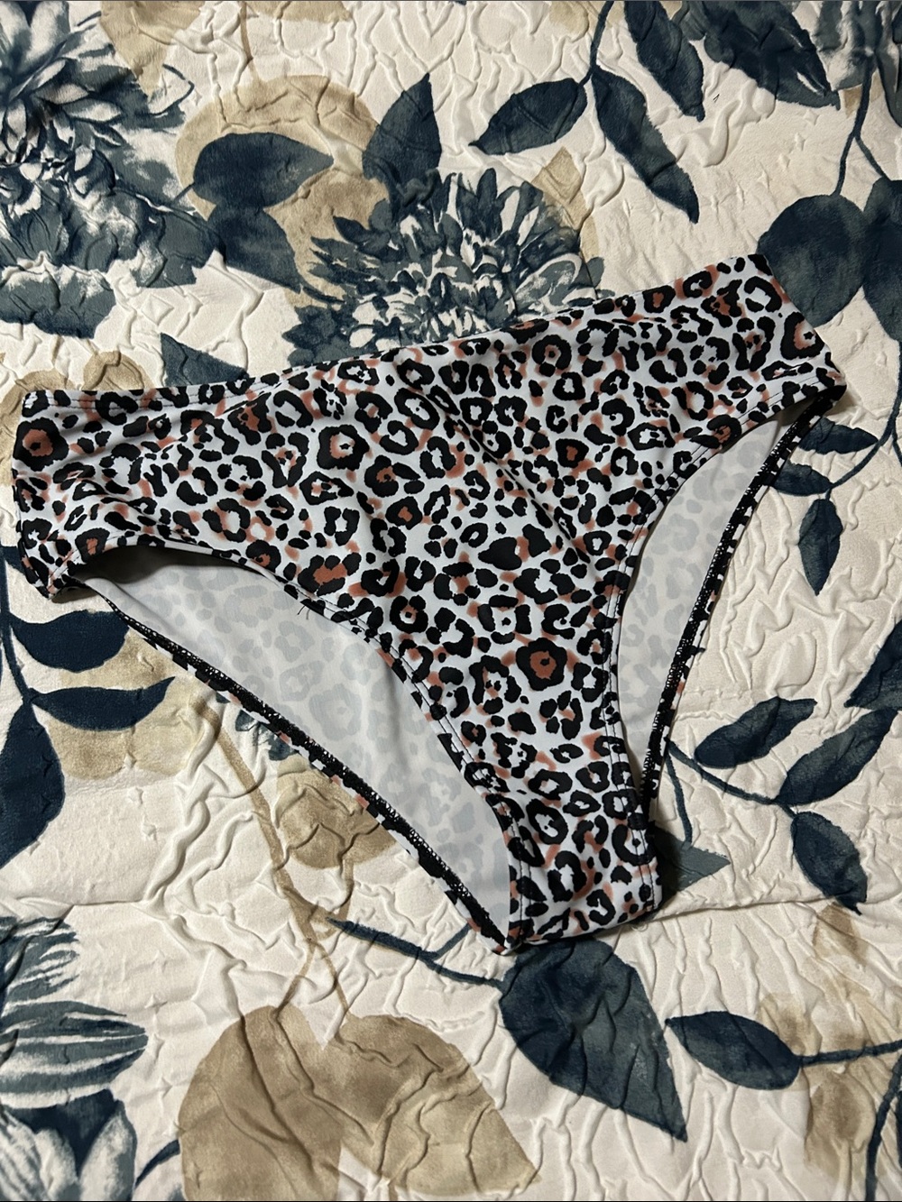 Cheetah print bathing suit bottoms